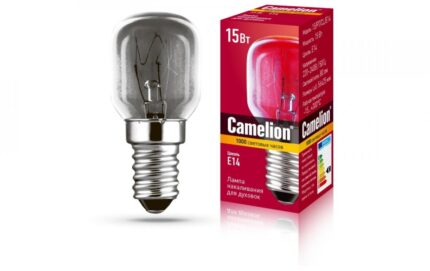 Лампа накаливания для духовок MIC Camelion 15 PT CL E14
