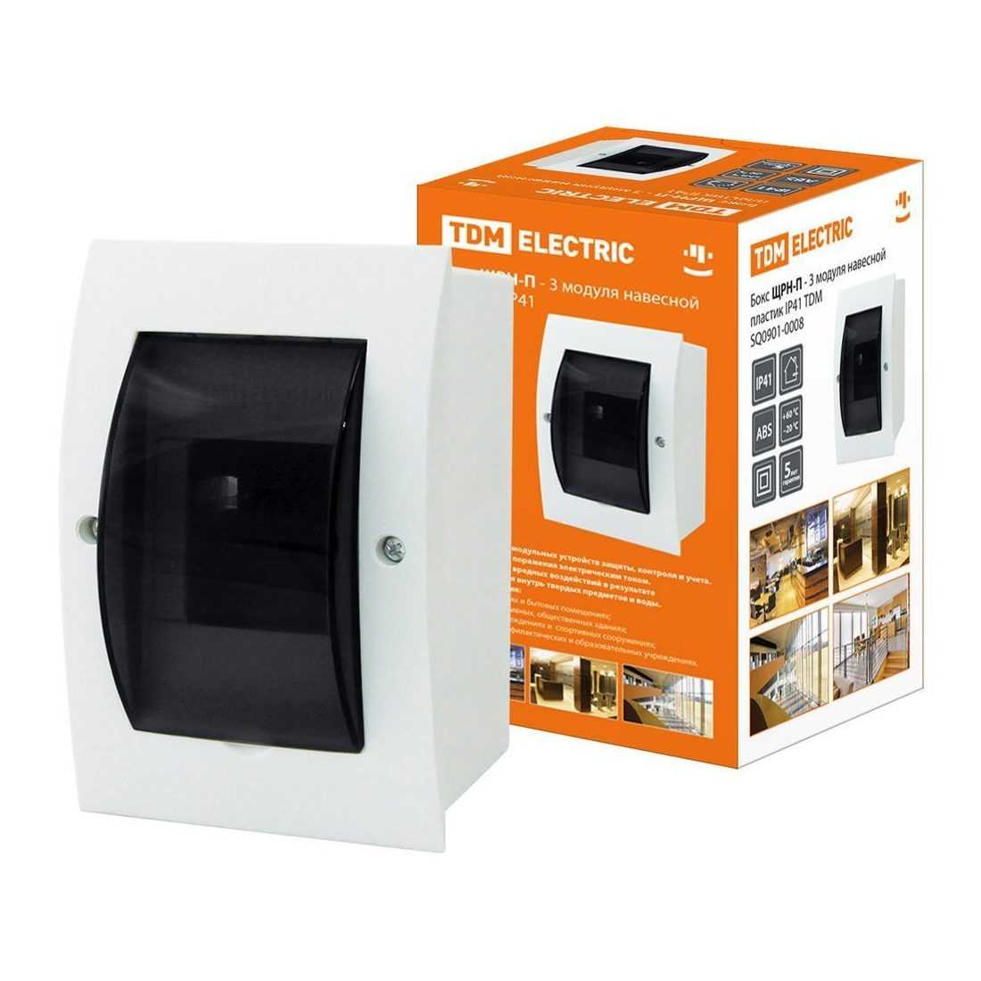 Бокс ЩРН-П-3 модуля навесной пластик IP41 TDM