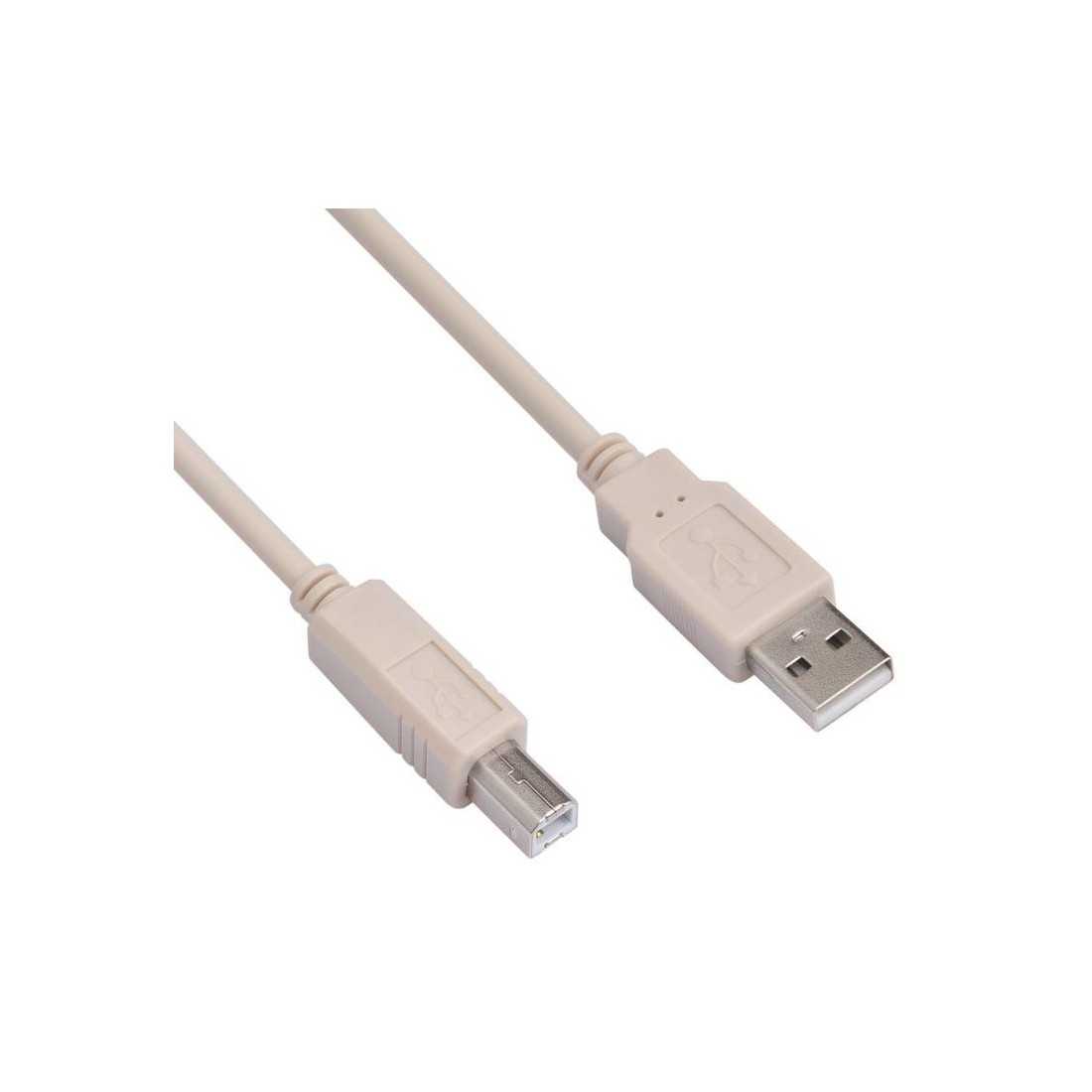 Кабель USB (шт. USB B - шт. USB A) 1. 8 метра, серый REXANT