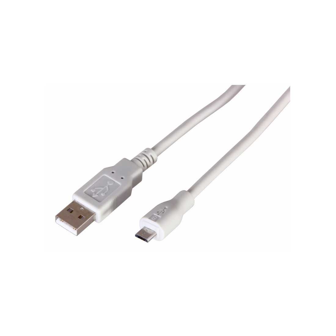 Кабель USB (шт. micro USB – шт. USB A) 1. 8 метра, белый REXANT