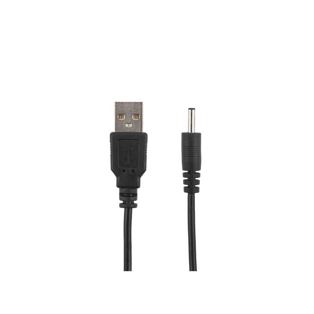 Кабель USB штекер - DC разъем питание 1,4х3,4 мм, спираль 1,5 метра REXANT Кабель USB штекер - DC разъем питание 1,4х3,4 мм, спираль 1,5 метра REXANT — изображение 1