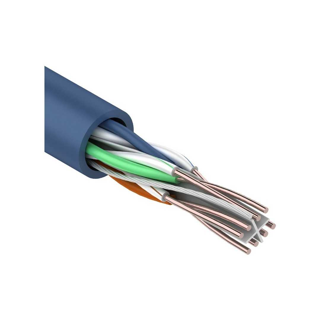 Кабель витая пара REXANT UTP 4PR 23AWG, CAT6 (бухта 305 м) Кабель витая пара REXANT UTP 4PR 23AWG, CAT6 (бухта 305 м) — изображение 1