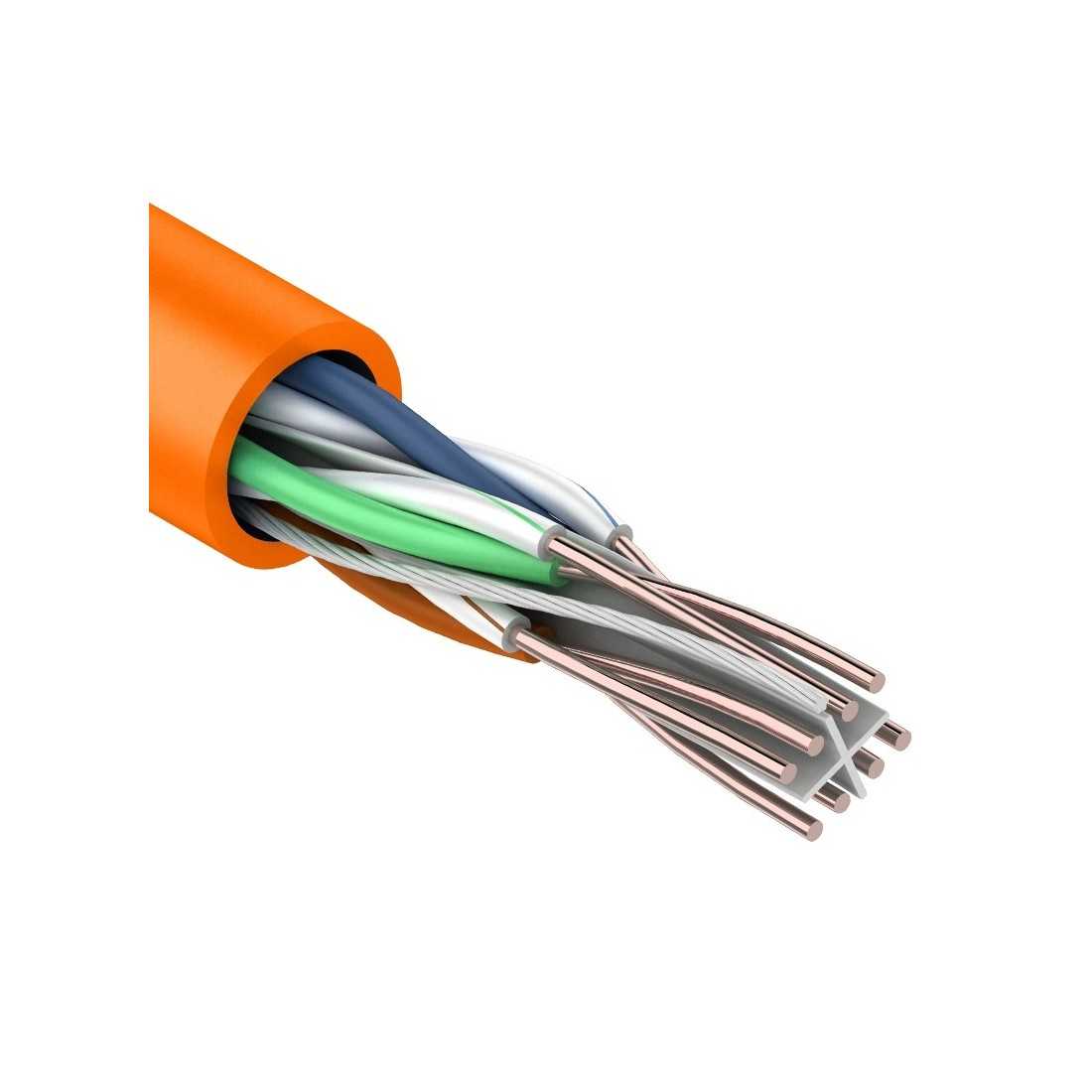 Кабель витая пара REXANT UTP 4PR 23AWG, CAT6 нг(А)-HF, (бухта 305 м) Кабель витая пара REXANT UTP 4PR 23AWG, CAT6 нг(А)-HF, (бухта 305 м) — изображение 1