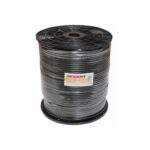 Кабель коаксиальный REXANT RG-6U+Cu, 75 Ом, Cu/Al/Cu, 64%, бухта 305 м, черный OUTDOOR — изображение 2