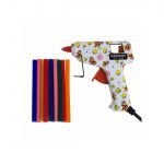 Пистолет клеевой 15 Вт Ø 7 мм малый + набор цветных стержней 12 шт. (блистер) REXANT