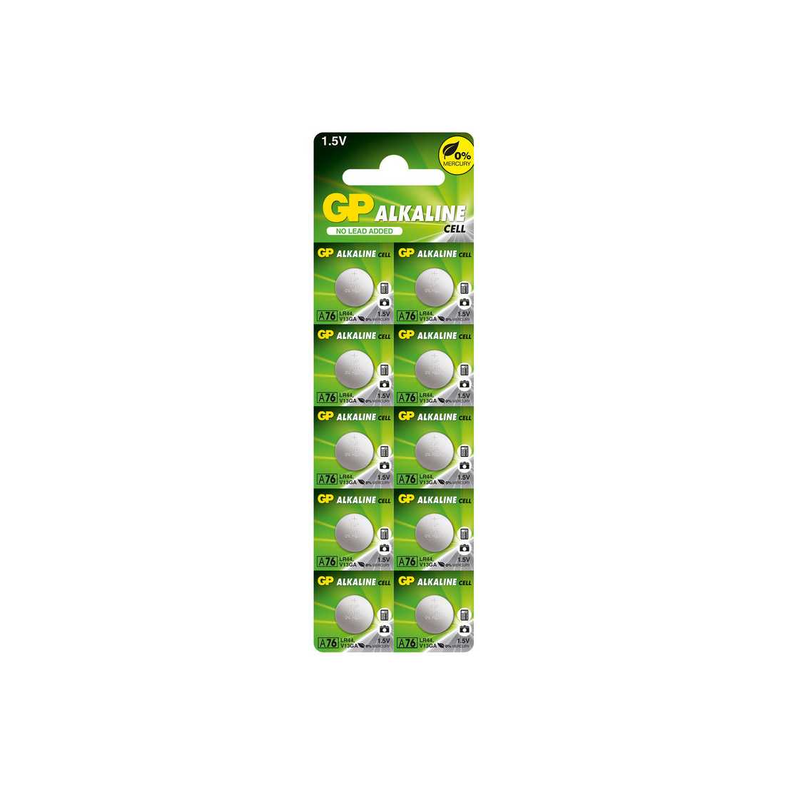 Батарейка GP A76/LR44/V13GA 10BP