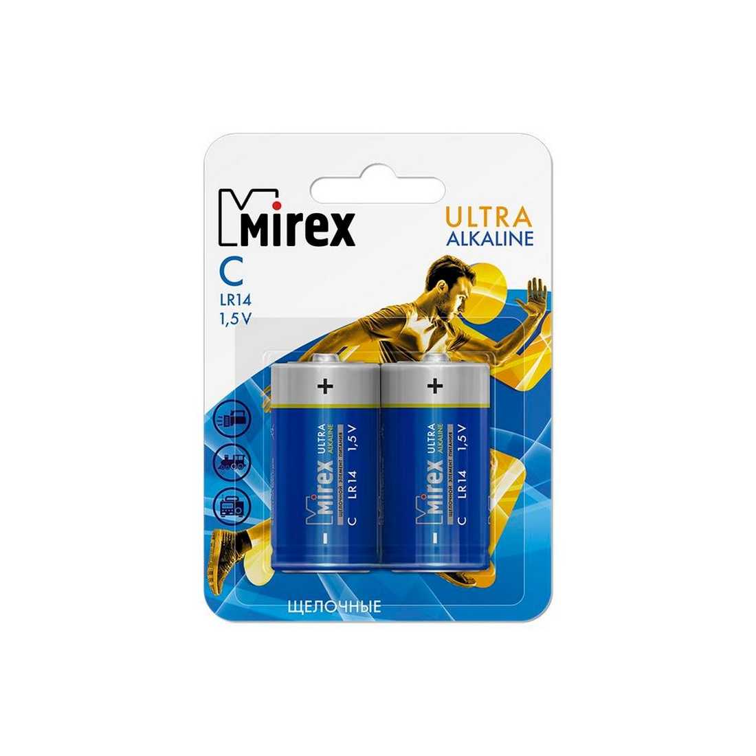 Батарейка Mirex LR14 C BL2