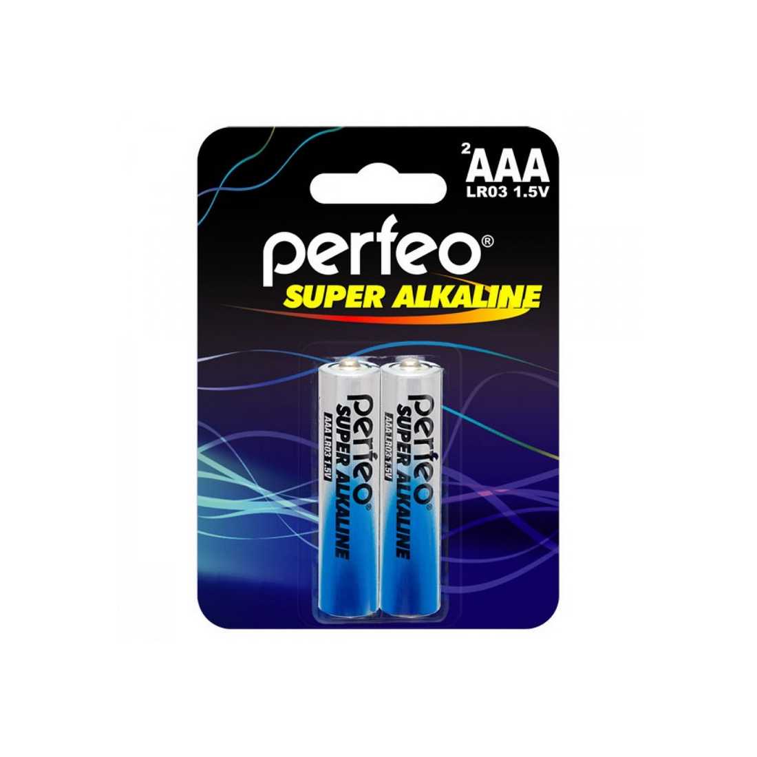 Батарейка Perfeo LR03/2BL Super Alkaline