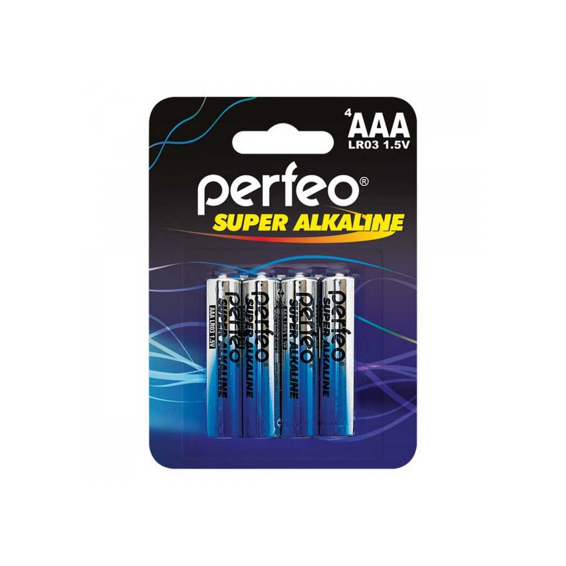 Батарейка Perfeo LR03/4BL Super Alkaline