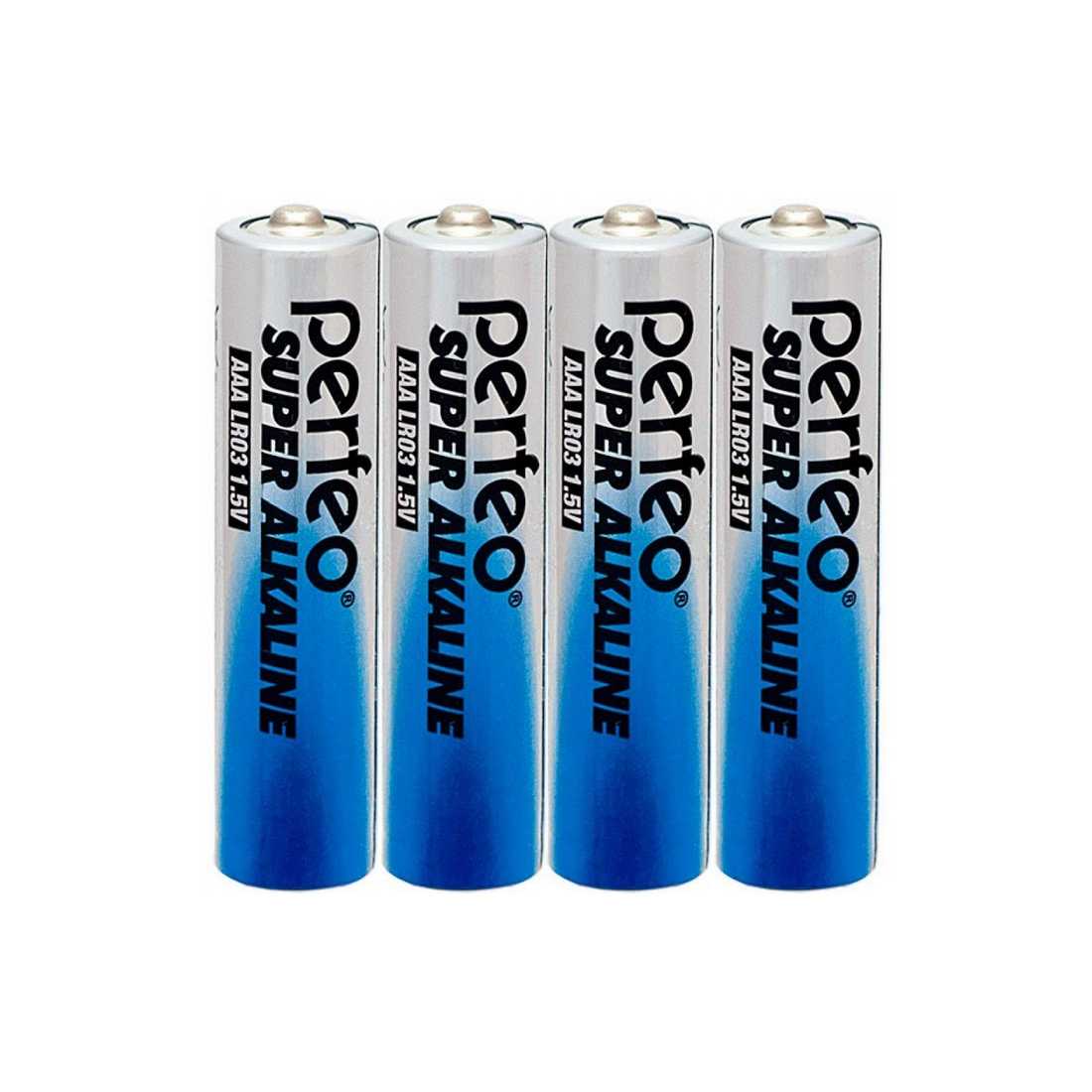 Батарейка Perfeo LR03/4SH Super Alkaline
