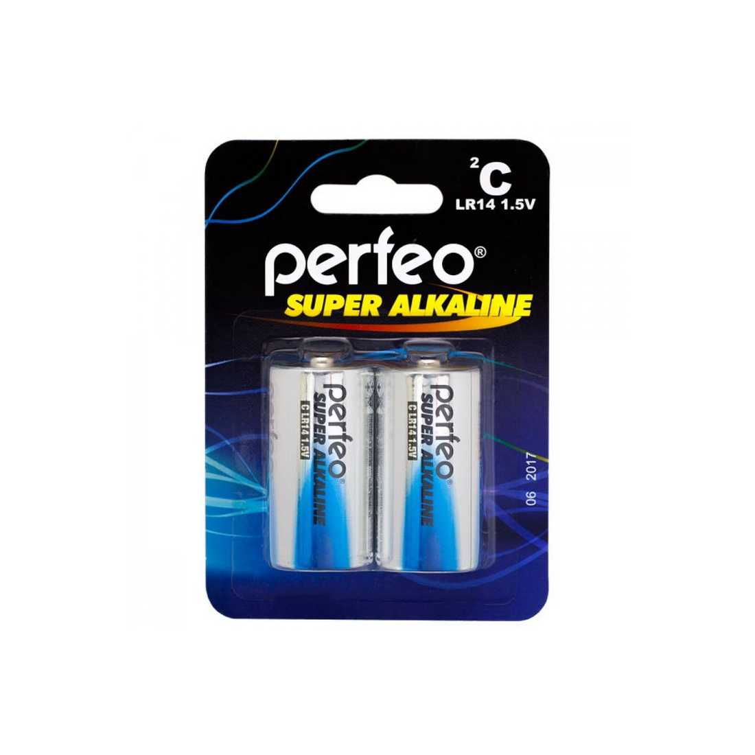 Батарейка Perfeo LR14/2BL Super Alkaline