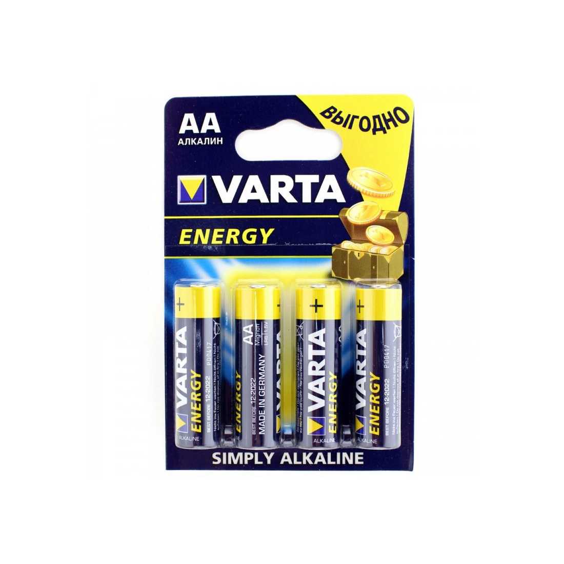 Батарейка VARTA ENERGY 4106 LR6  BL4