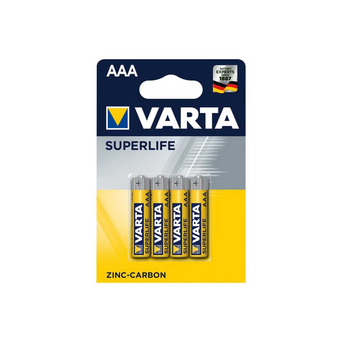 Батарейка VARTA SUPERLIFE Micro 2003 R03P BL4