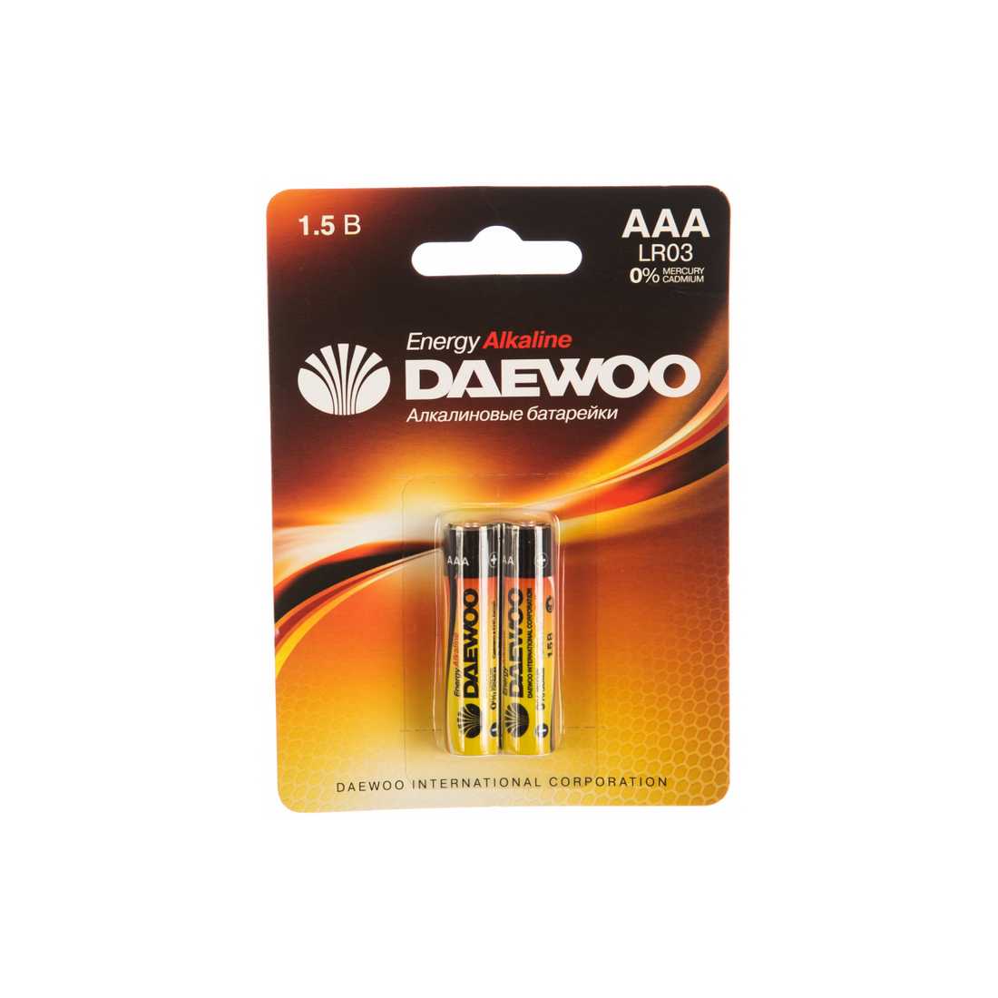 Батарейка DAEWOO ENERGY Alkaline LR03 BL2