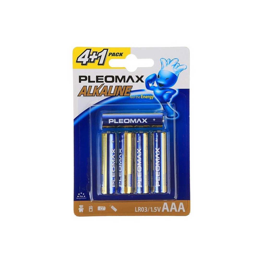 Батарейка PLEOMAX LR03 4+1BL Батарейка PLEOMAX LR03 4+1BL — изображение 1
