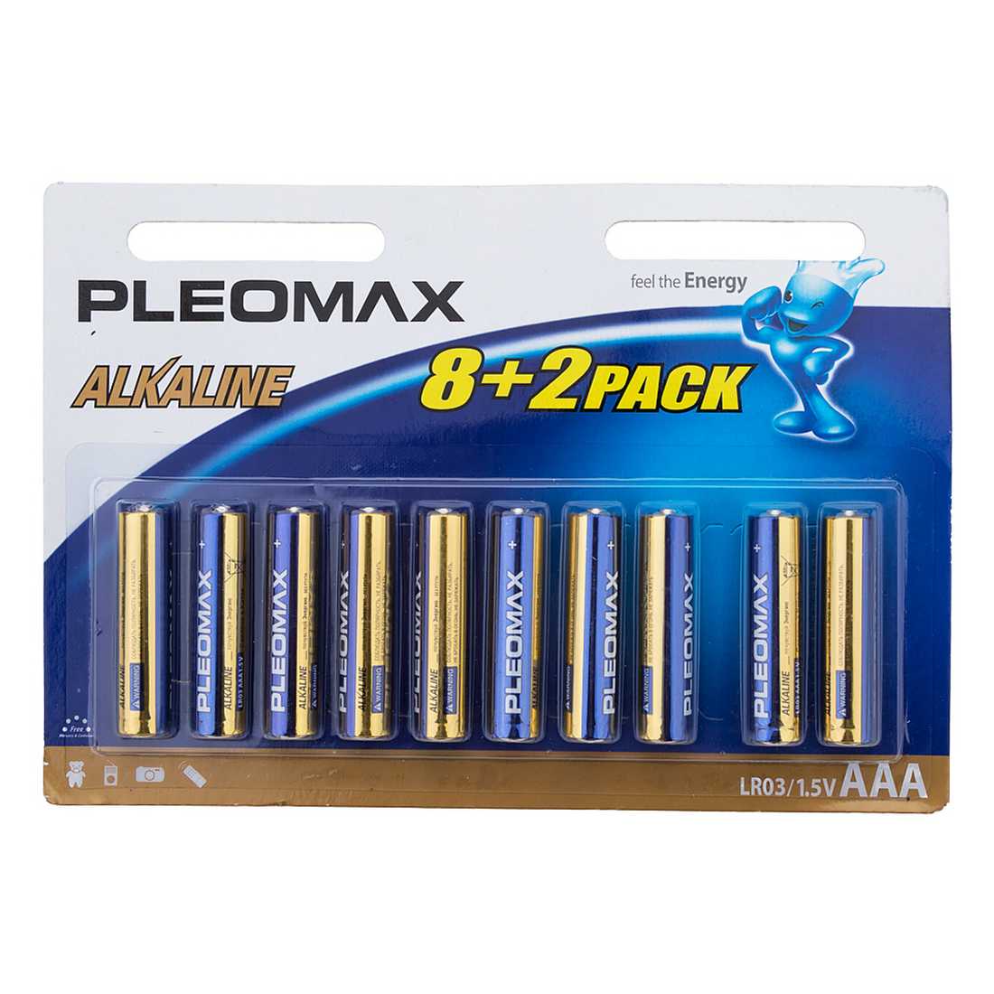 Батарейка PLEOMAX LR03 8+2BL