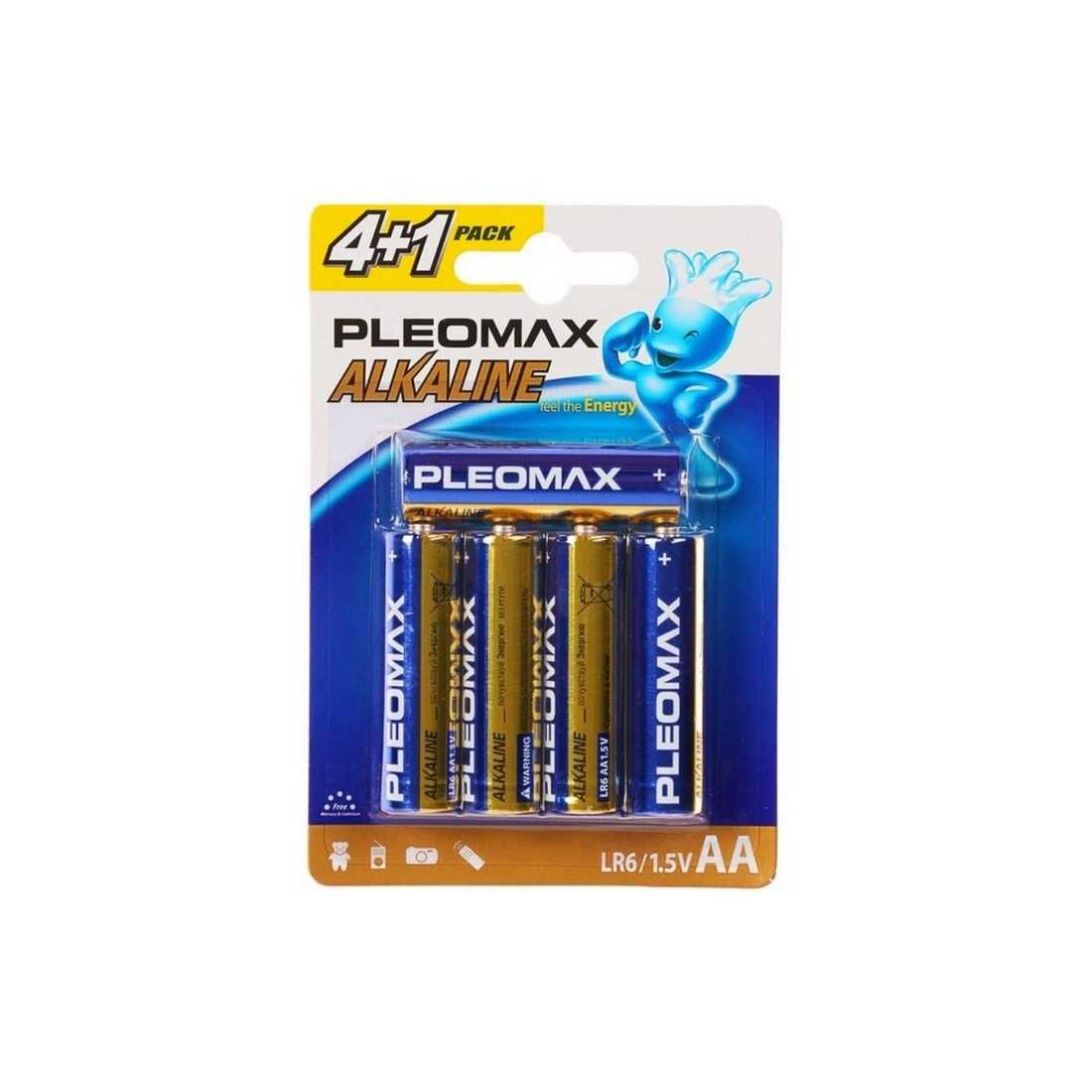 Батарейка PLEOMAX LR6 4+1BL
