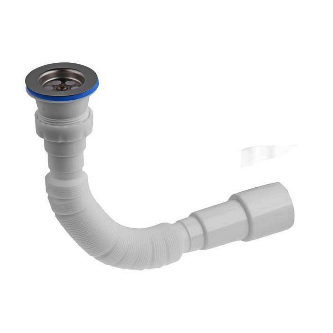 Сифон 1 1/2"х40/50 гофрированный, выпуск 64мм, AV Engineering