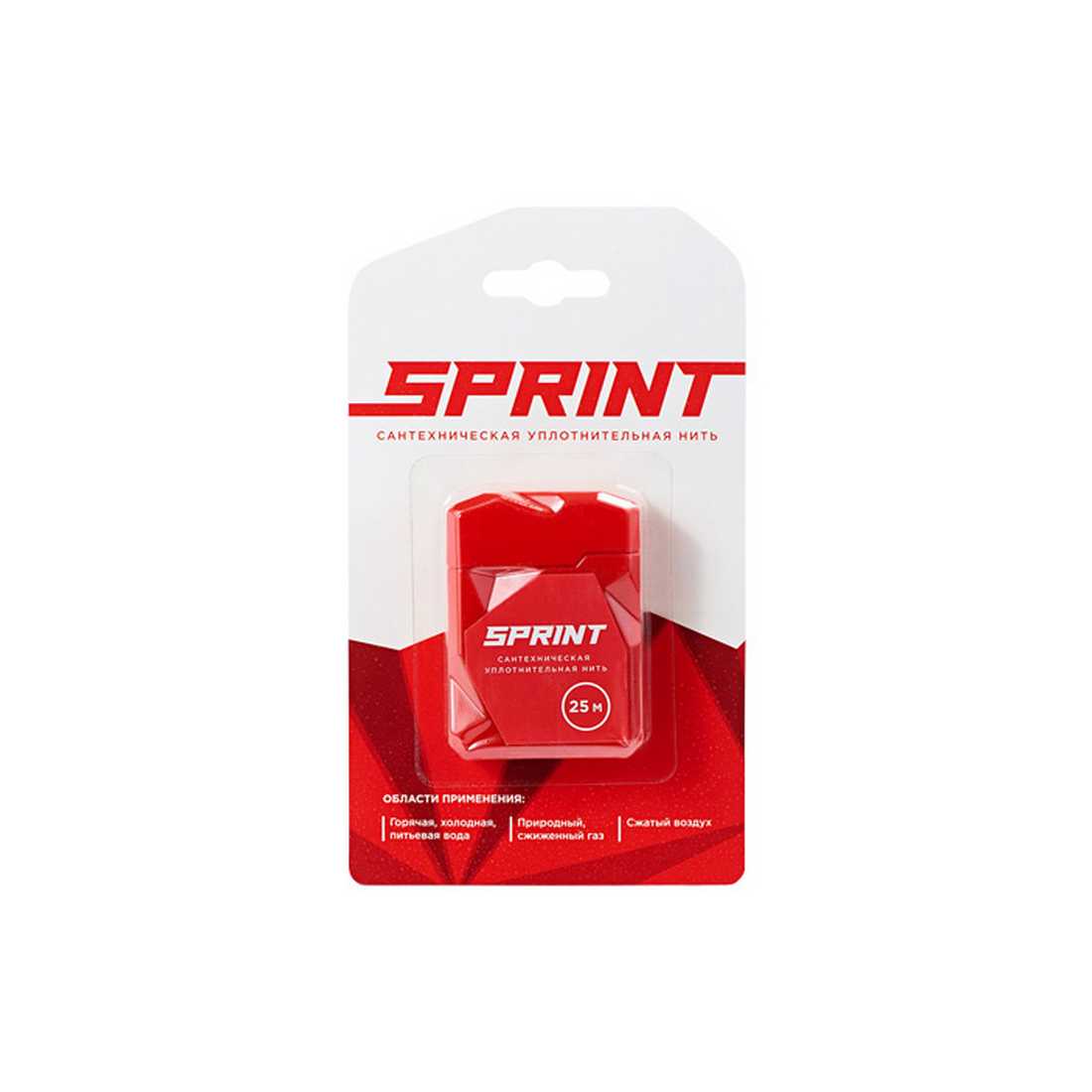 Нить для герметизации резьбовых соединений Sprint 25 м бокс, РФ (СантехМастер) (61010)