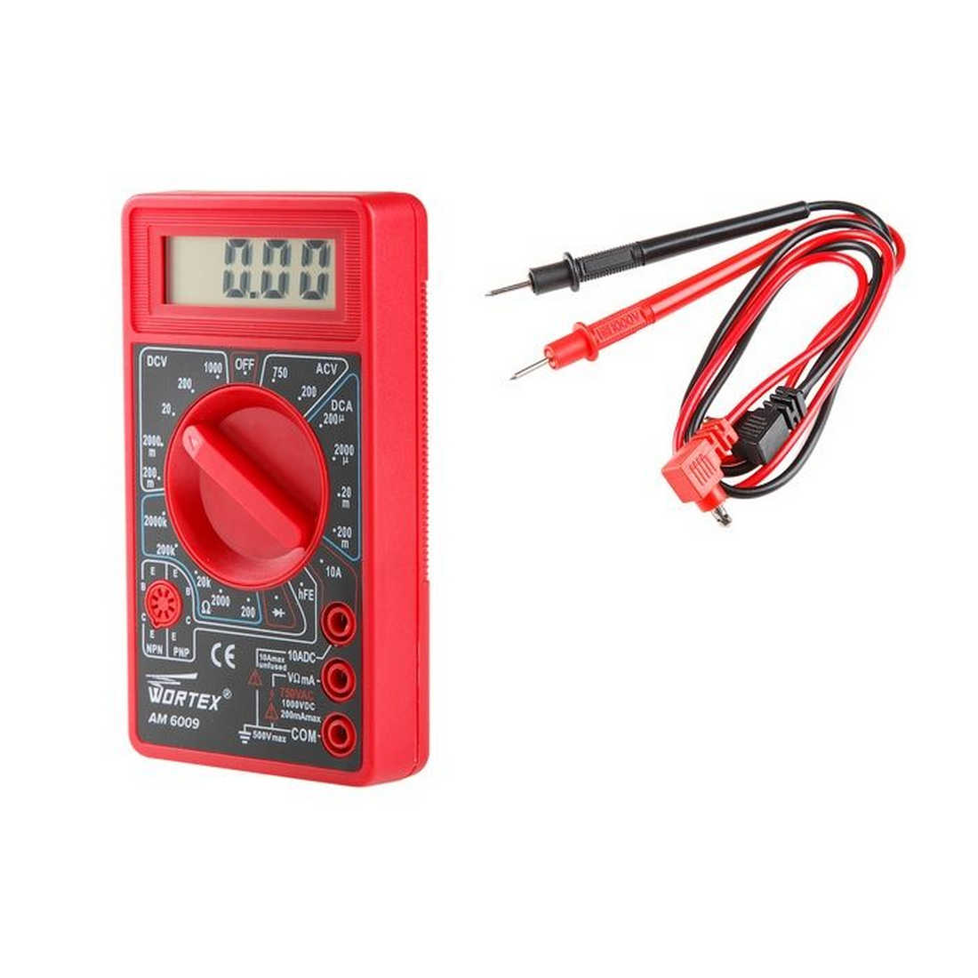 Мультиметр цифровой WORTEX AM 6009 (AM6009000014)