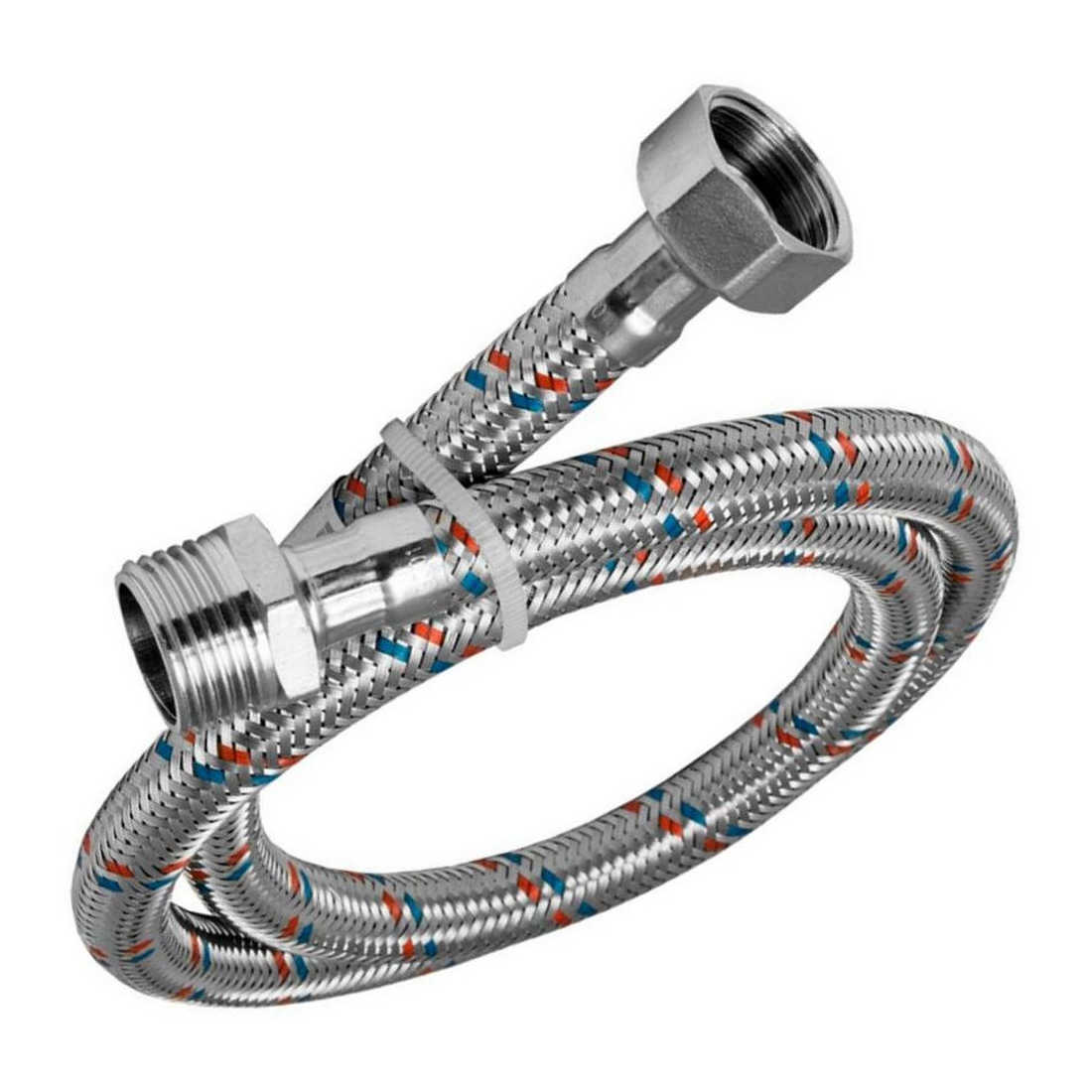 Подводка гибкая, SUS, гайка 1/2" - штуцер 1/2" 30см AV Engineering (16 Bar, 100°С)