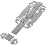 Задвижка дверная 100 мм плоская, белый цинк STARFIX (SMP-67647-1)