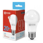 Лампа светодиодная LED-A60-VC 20Вт 230В Е27 6500К 1900Лм IN HOME
