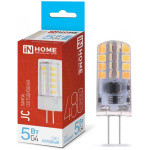 Лампа светодиодная LED-JC 5Вт 12В G4 6500К 480Лм IN HOME