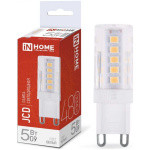 Лампа светодиодная LED-JCD 5Вт 230В G9 4000К 480Лм IN HOME