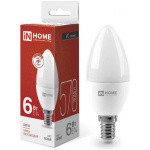 Лампа светодиодная LED-СВЕЧА-VC 6Вт 230В Е14 4000К 570Лм IN HOME
