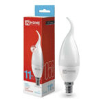 Лампа светодиодная LED-СВЕЧА НА ВЕТРУ-VC 11Вт 230В Е14 6500К 1050Лм IN HOME