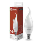 Лампа светодиодная LED-СВЕЧА НА ВЕТРУ-VC 14Вт 230В E14 4000K 1330Лм IN HOME