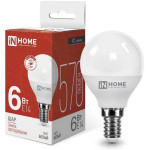Лампа светодиодная LED-ШАР-VC 6Вт 230В Е14 4000К 570Лм IN HOME