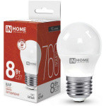 Лампа светодиодная LED-ШАР-VC 8Вт 230В Е27 4000К 760Лм IN HOME