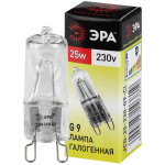 Лампочка галогенная ЭРА G9-JCD-25-230V-CL G9 25Вт капсула теплый белый свет