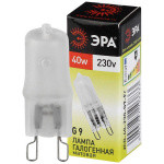 Лампочка галогенная ЭРА G9-JCD-40-230V-FR G9 40Вт капсула матовая теплый белый свет