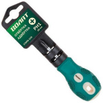 Отвертка + №1 38мм PH ВОЛАТ (крестовая Phillips, двухкомп. рукоятка Anti-Slip) (17090-130)