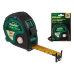 Рулетка 7,5м/25мм обрезин. корп. ВОЛАТ (3 мех. фиксации, ABS+TPR, 2-х стор. шкала нанесения, 2-х стор. магнитный зацеп) (20070-725)