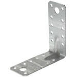 Уголок крепежный усиленный 40х90х90 мм 1.8 мм белый цинк STARFIX (SMP-78035-1)