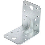 Уголок крепежный усиленный 53х65х65 мм 1.8 мм белый цинк STARFIX (SMP-76050-1)