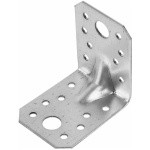 Уголок крепежный усиленный 55х70х70 мм KUU 2.5 мм белый цинк STARFIX (SMP-43776-1))