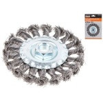 Щетка дисковая косич.100ммM14 GEPARD (GP0890-100) (плоская, для УШМ, в блистере) (GP0890-100)