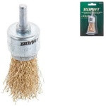 Щетка д/дрели кистевая 25мм ВОЛАТ (для дрели кисточка концевая крацовка) (81070-25)