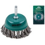 Щетка д/дрели чашка косич. 75мм ВОЛАТ (для дрели торцевая крацовка) (81020-75)