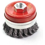 Щетка д/шлиф.маш. чашка косич. 75мм усиленная GEPARD (GP0860-75) (M14 в блистере) (GP0860-75)