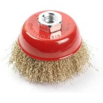 Щетка д/шлиф.маш.чашка гофр. 75мм GEPARD (GP0865-75) (M14 в блистере) (GP0865-75)