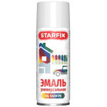 Краска-эмаль аэрозольная универсальная белый глянец 9003 STARFIX 520 мл (SM-103031-1)