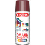 Краска-эмаль аэрозольная универсальная вишневый 3004 STARFIX 520 мл (SM-97032-1)