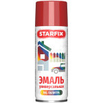 Краска-эмаль аэрозольная универсальная красный огонь 3000 STARFIX 520 мл (SM-97028-1)