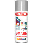 Краска-эмаль аэрозольная универсальная серебряный хром 9006 STARFIX 520 мл (SM-103034-1)